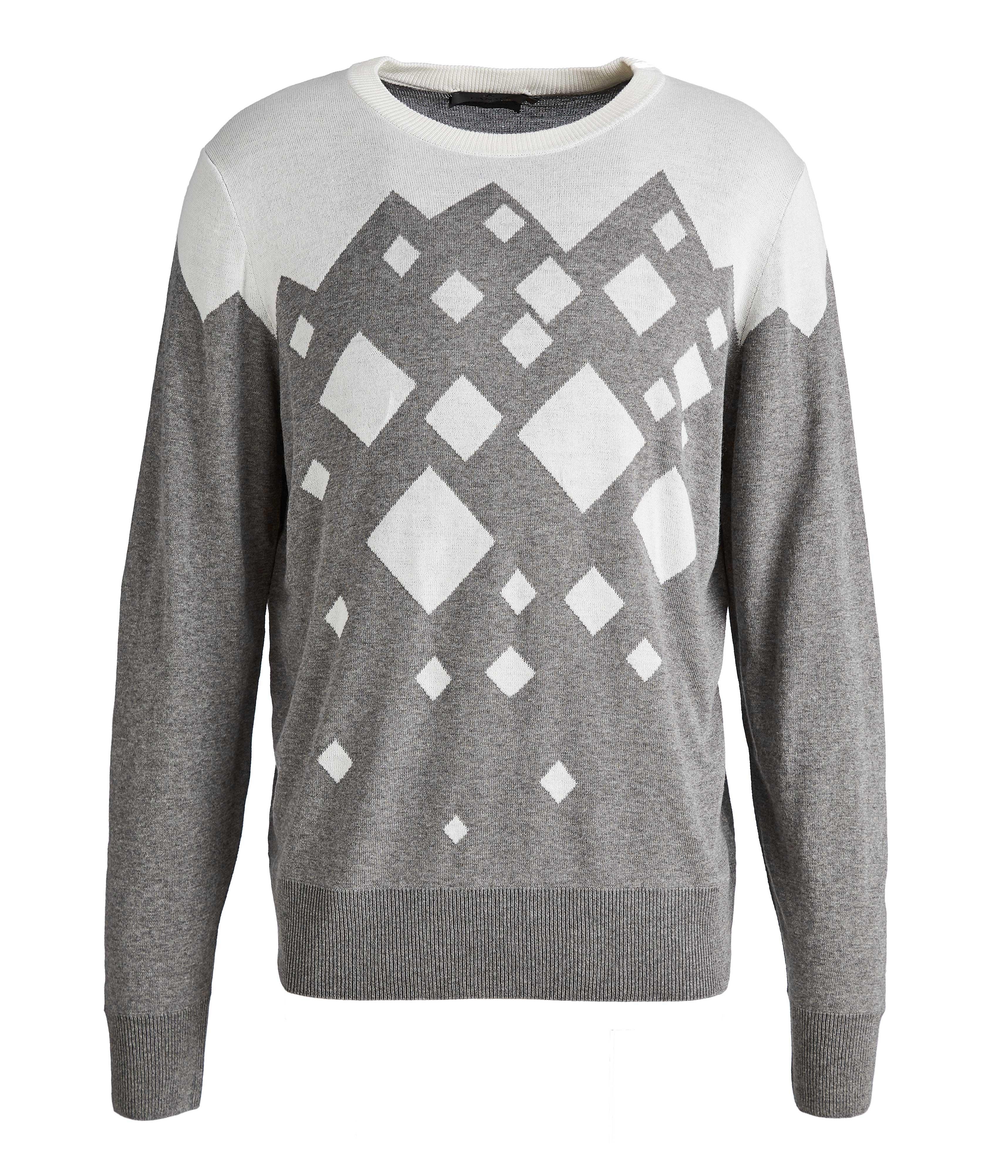 Diamond Cotton-Blend Sweater image 0