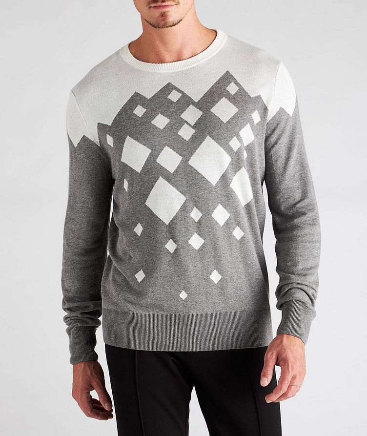 Diamond Cotton-Blend Sweater image 1