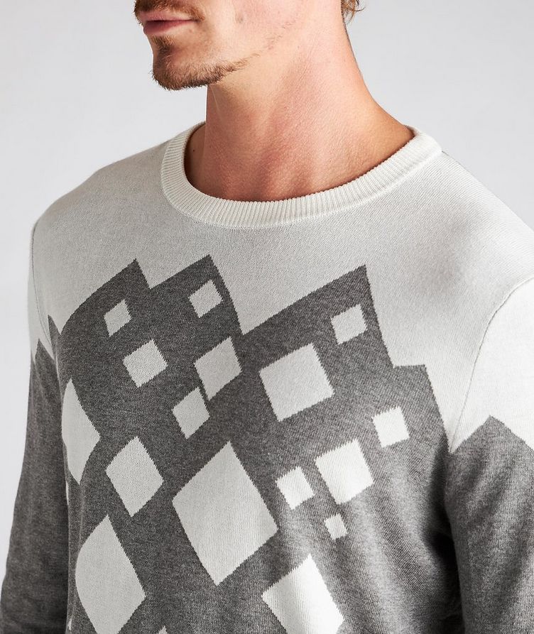 Diamond Cotton-Blend Sweater image 3