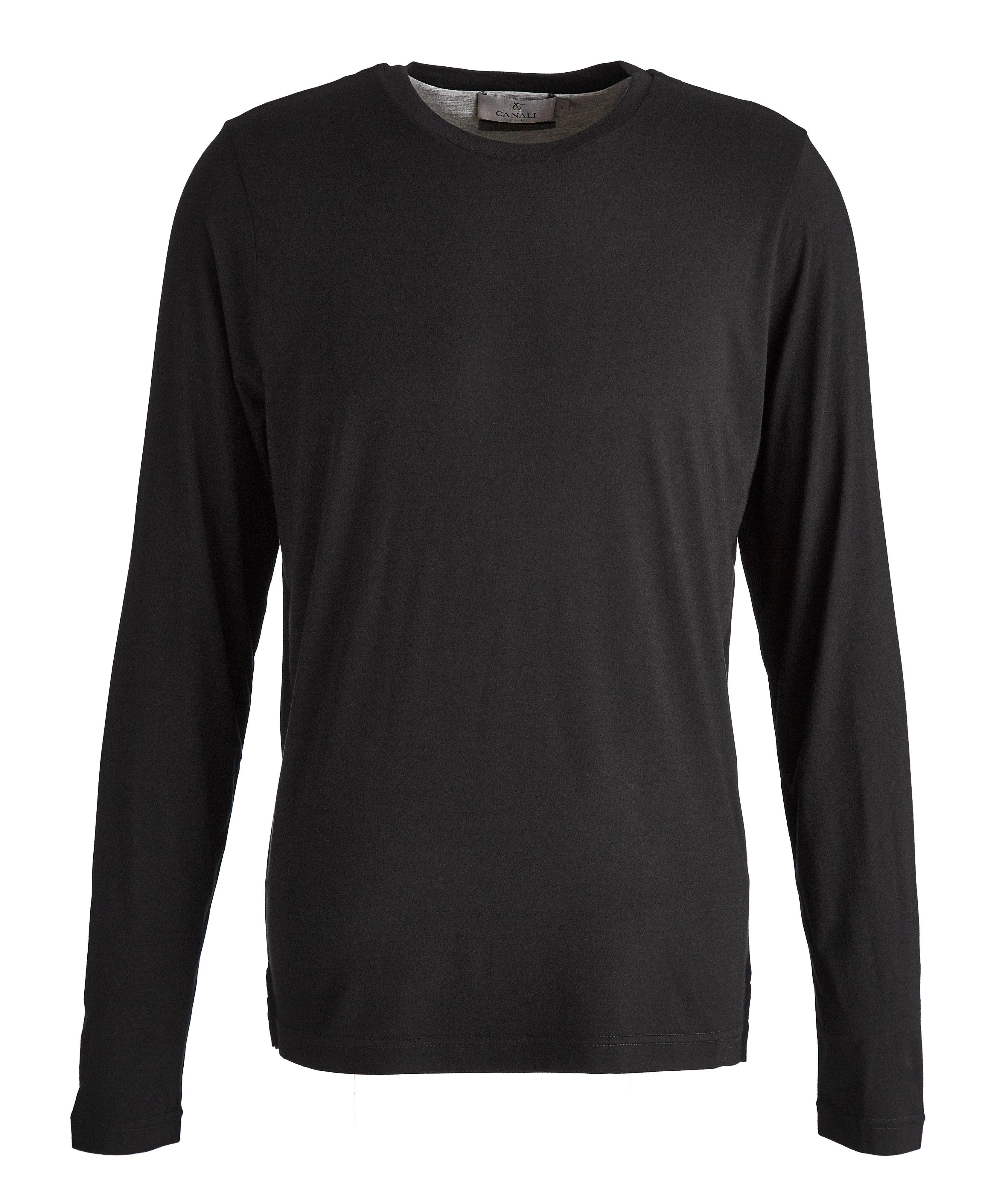 Long-Sleeve Modal-Blend T-Shirt image 0