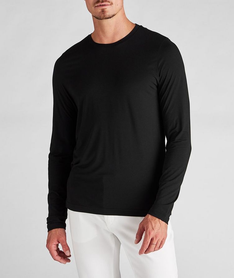 Long-Sleeve Modal-Blend T-Shirt image 1