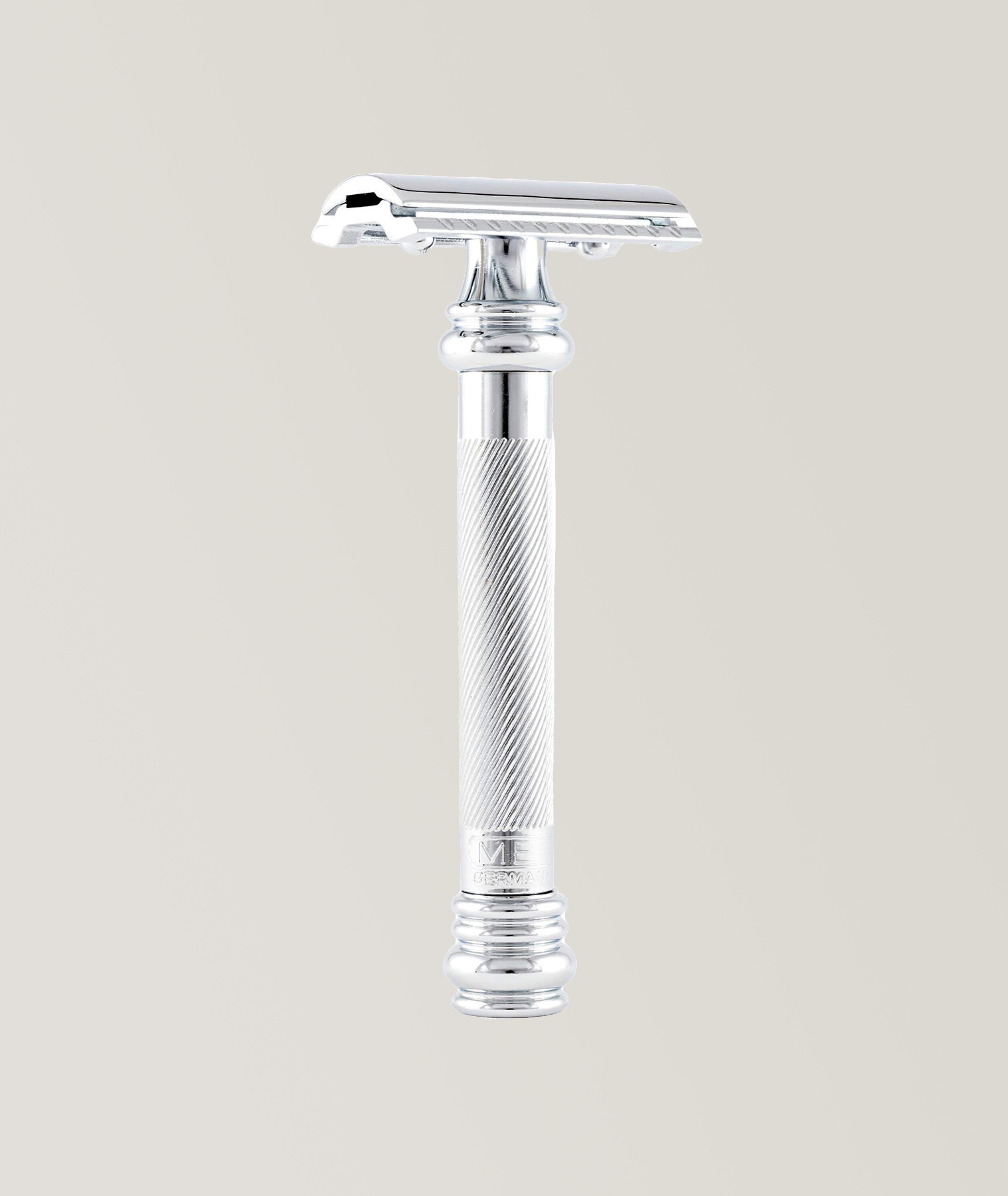  Double Edge Safety Razor, Straight Cut, Extra Long Handle image 0