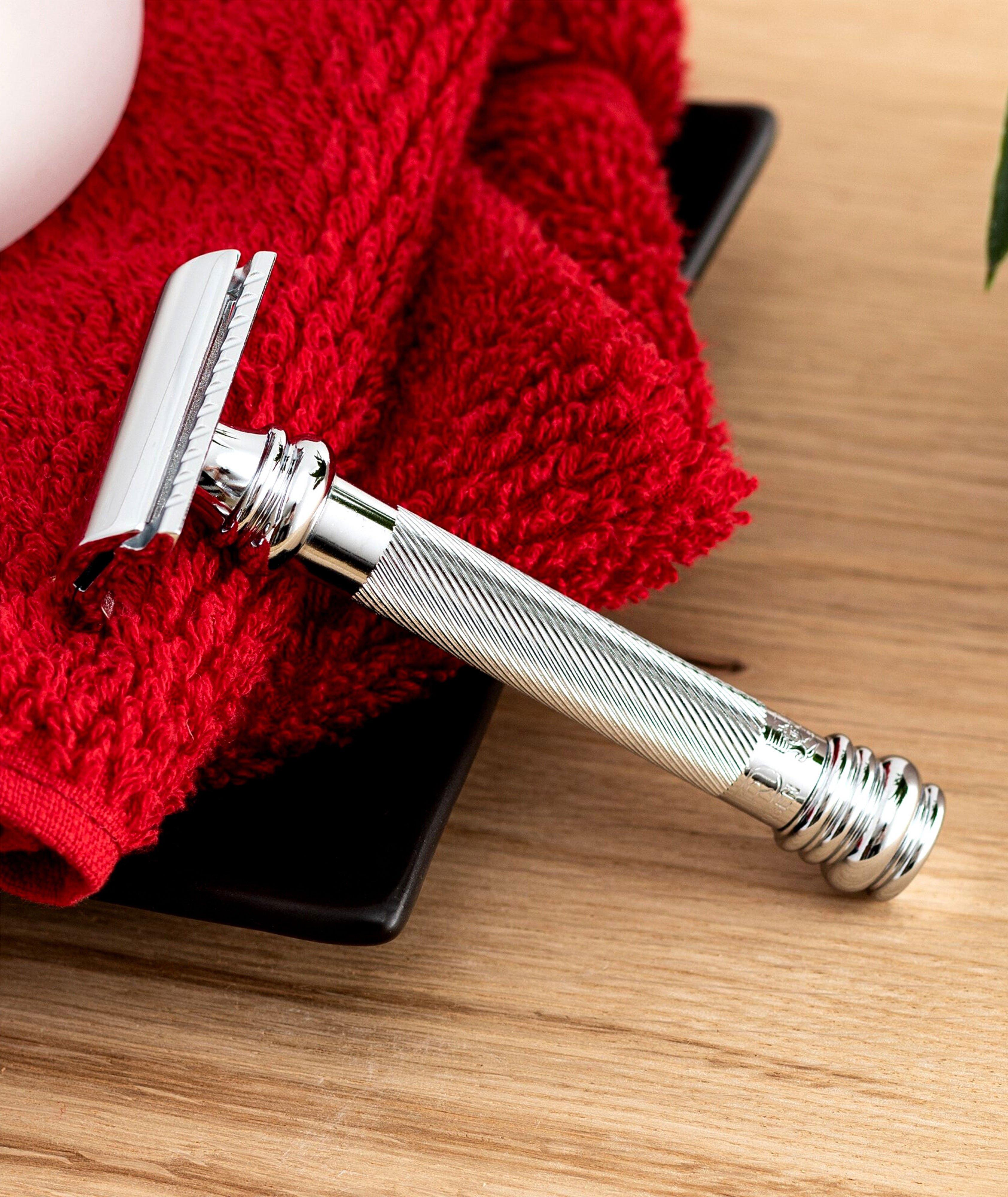  Double Edge Safety Razor, Straight Cut, Extra Long Handle image 2