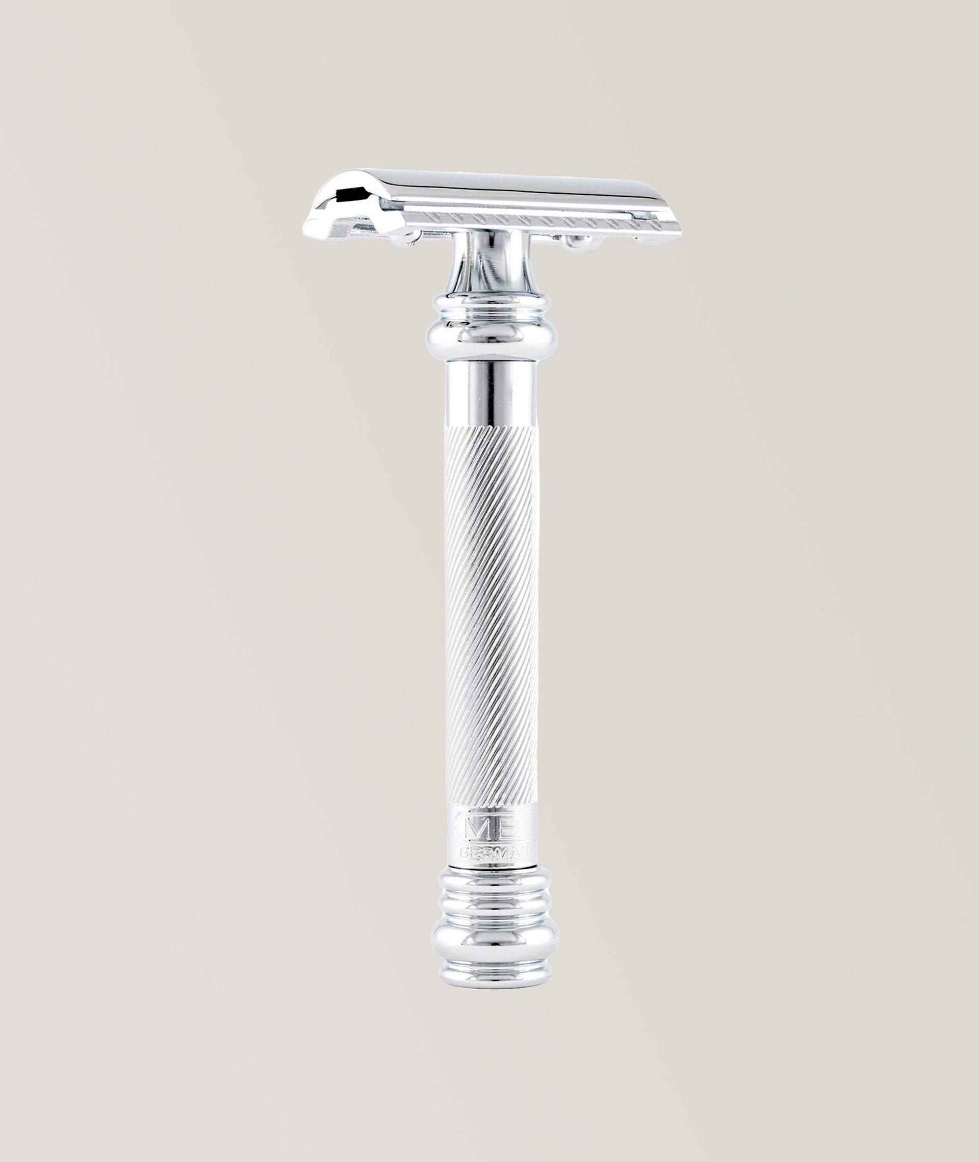 Rasoir de sureté classique à double tranchant et à très long manche image 0