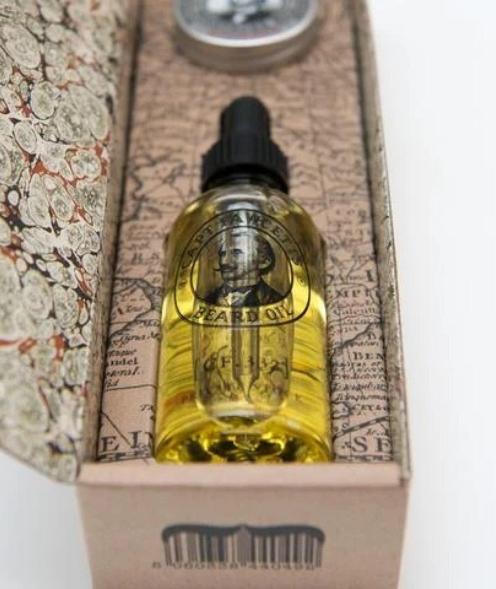 Beard Oil & Moustache Wax Gift Set image 1