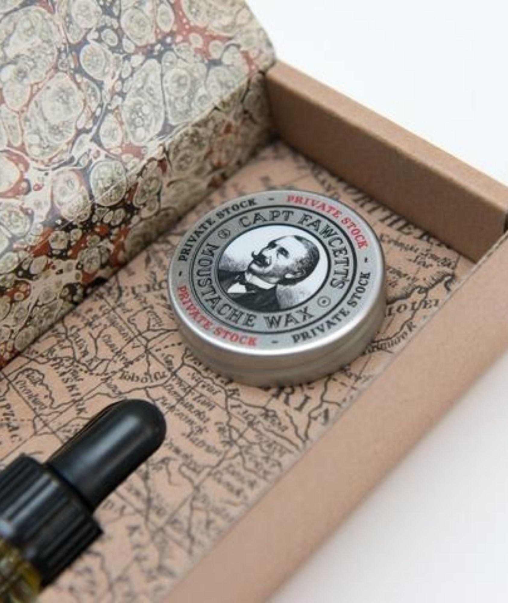 Beard Oil & Moustache Wax Gift Set image 3