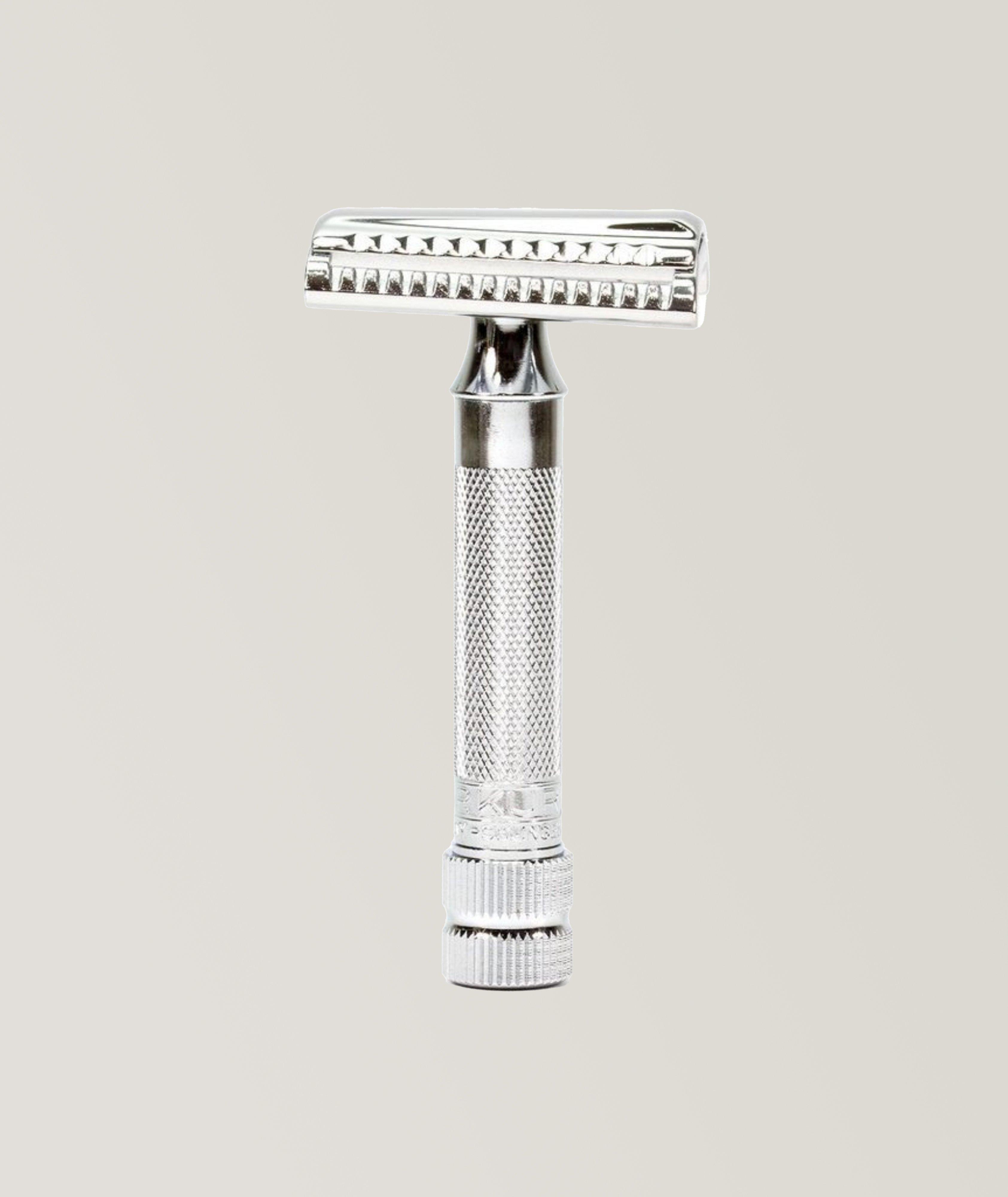  Double Edge Safety Razor, Slant Cut, Extra Thick Handle image 0