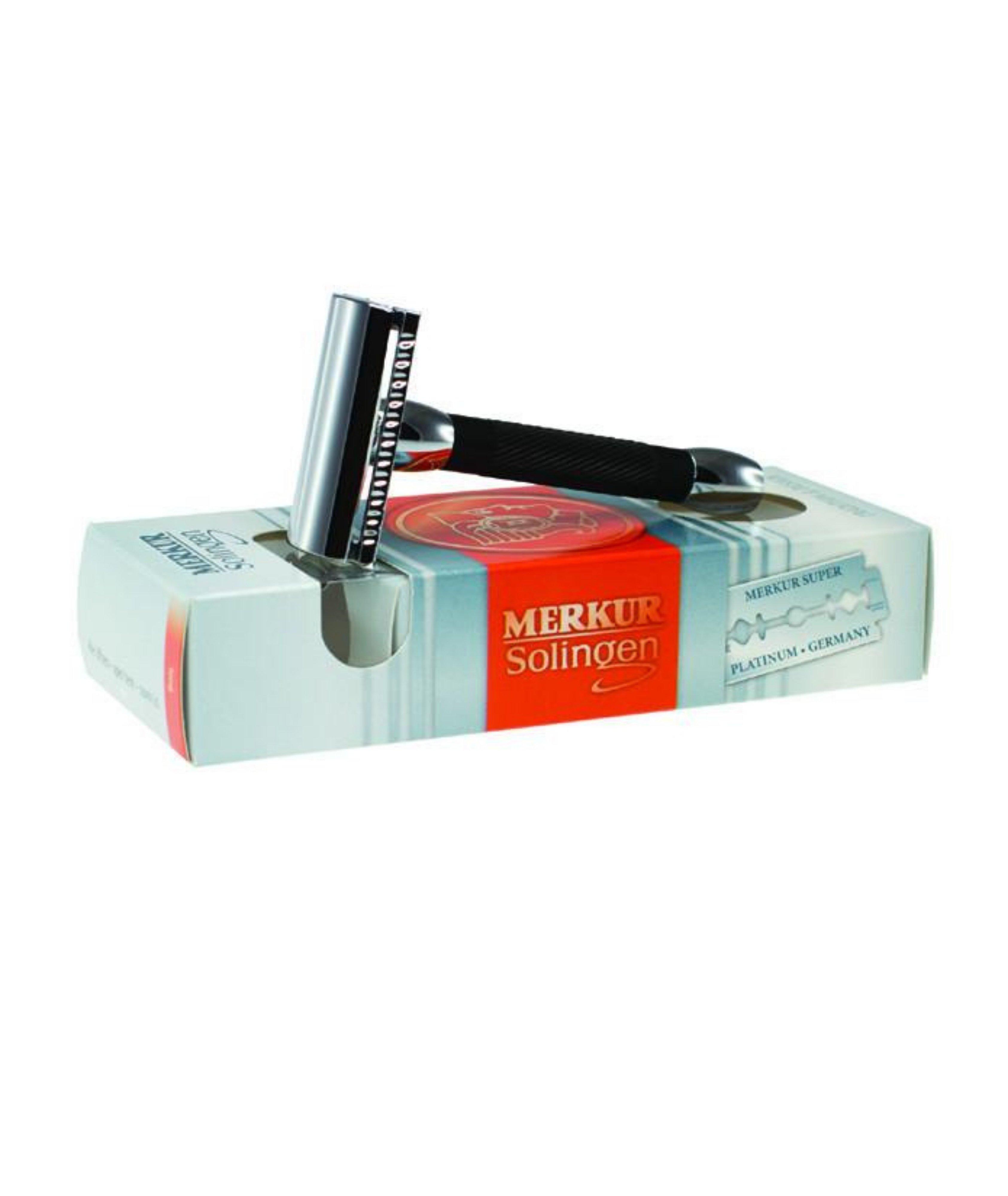 Travel Size Double Edge Safety Razor, Straight Cut image 2