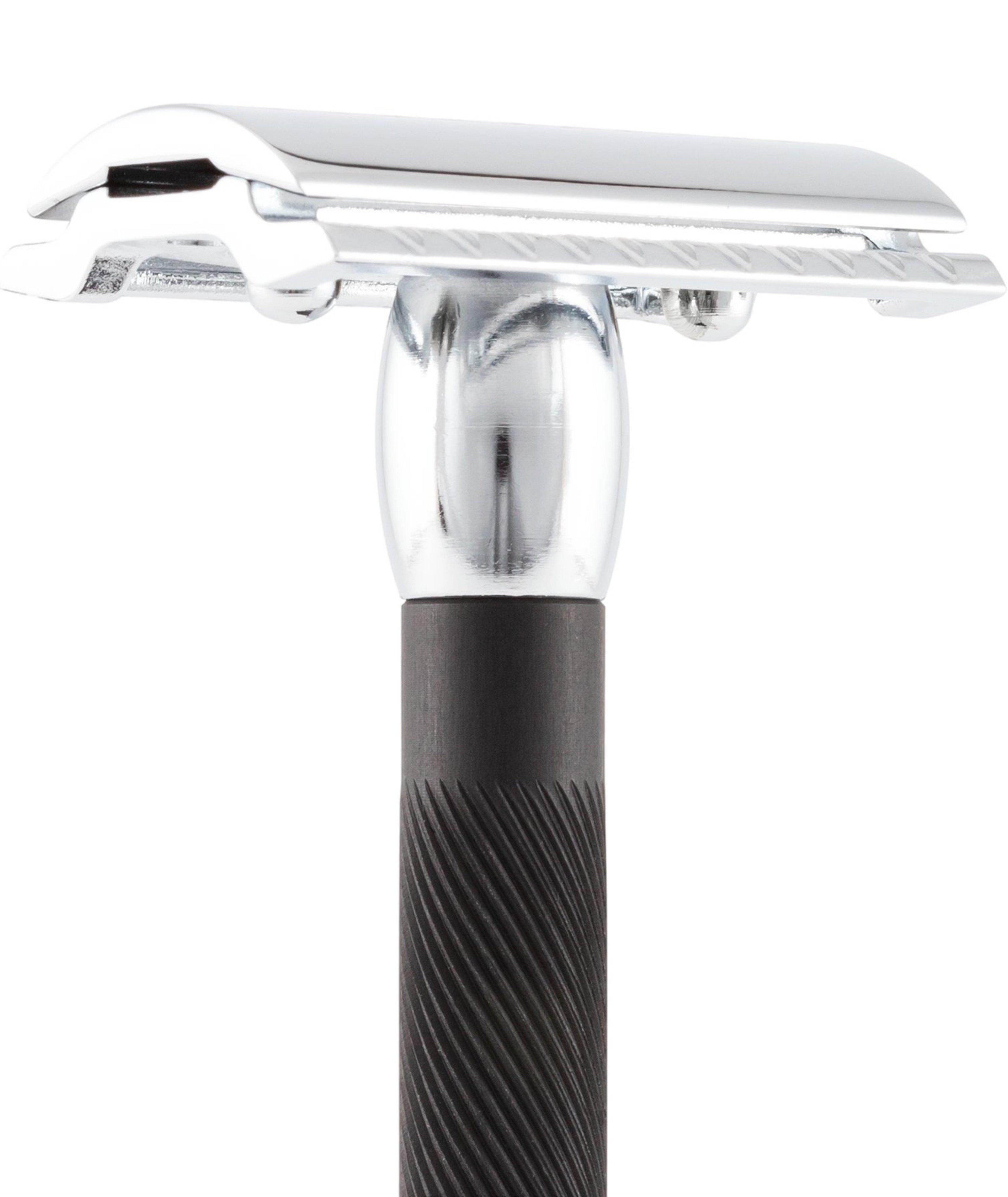  Double Edge Safety Razor, Straight Cut, Chrome, Extra Long  Handle image 2
