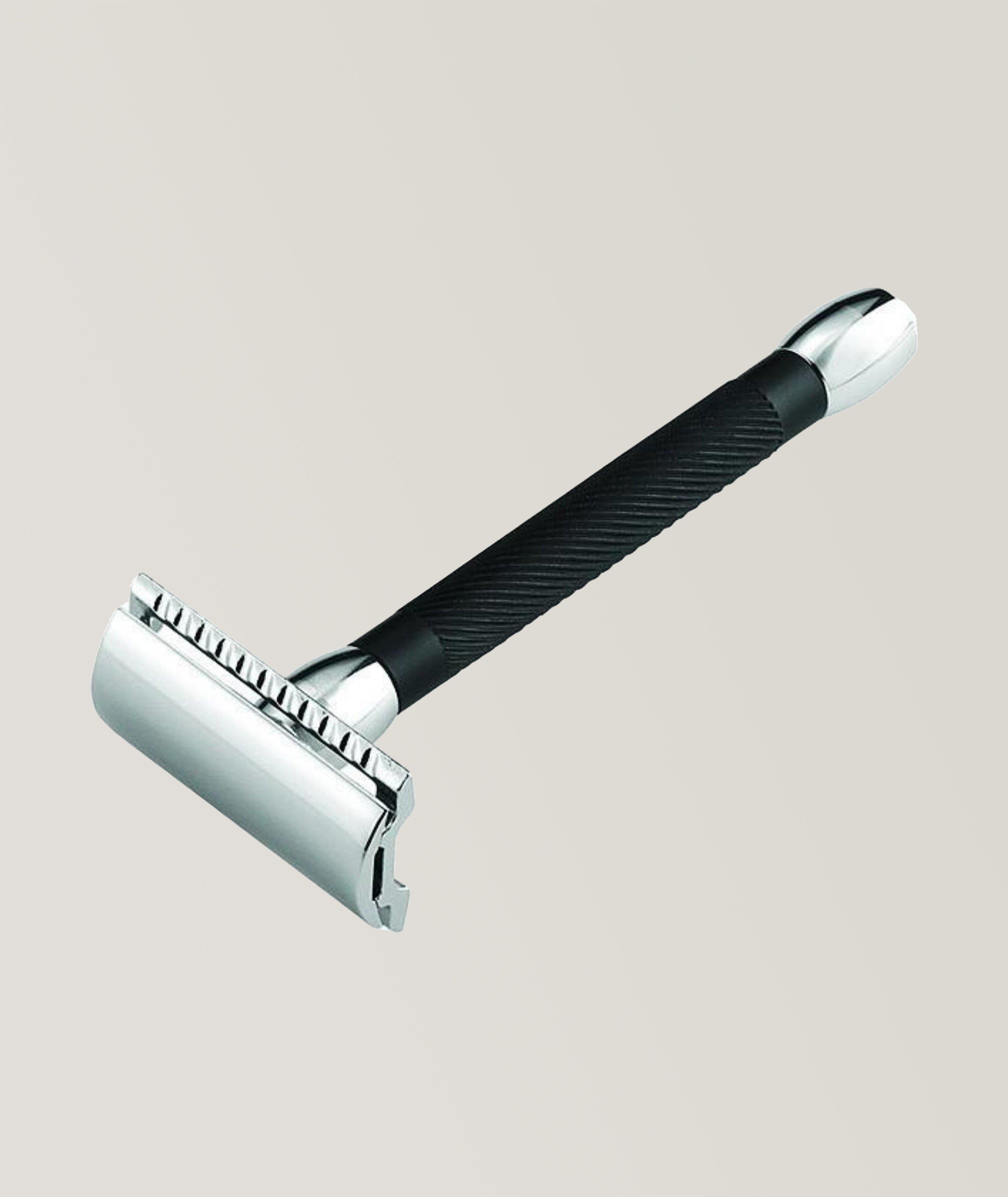  Double Edge Safety Razor, Straight Cut, Chrome, Extra Long  Handle image 0