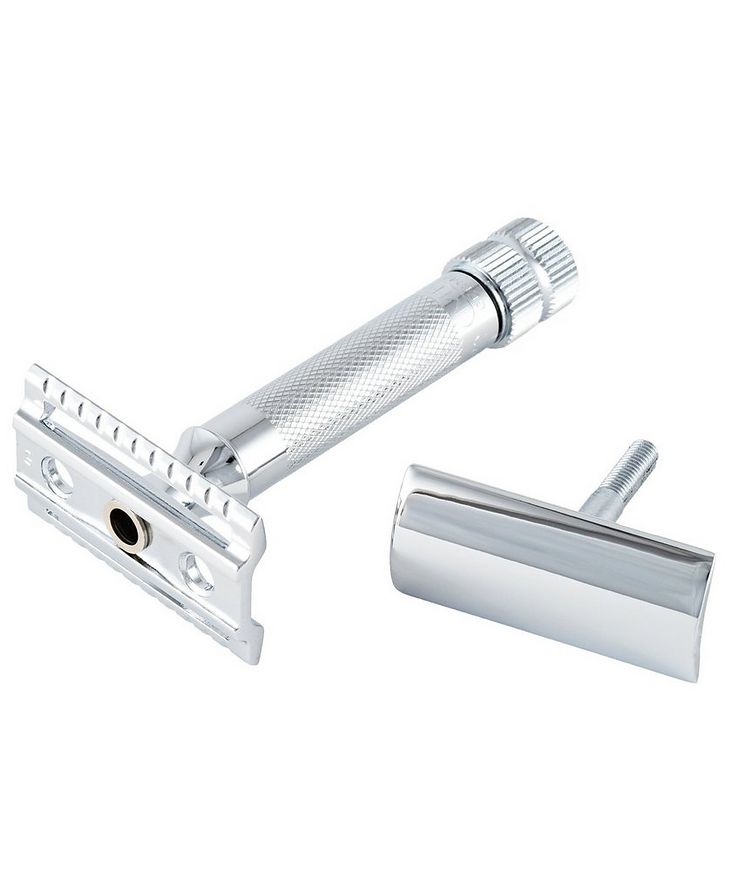  Double Edge Safety Razor, Straight Cut, Extra Thick Handle image 2