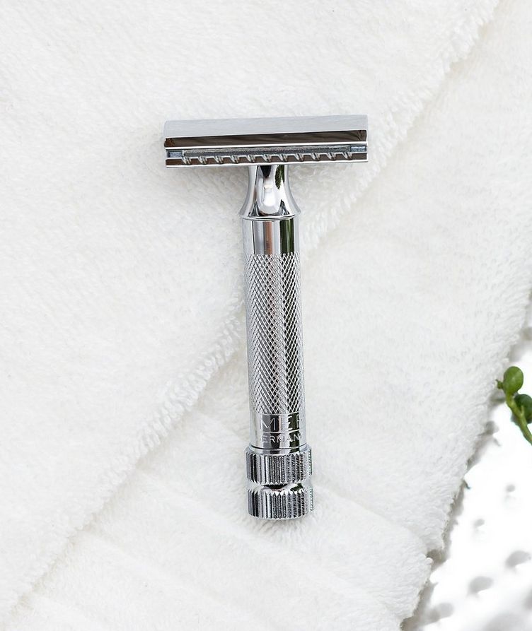  Double Edge Safety Razor, Straight Cut, Extra Thick Handle image 3