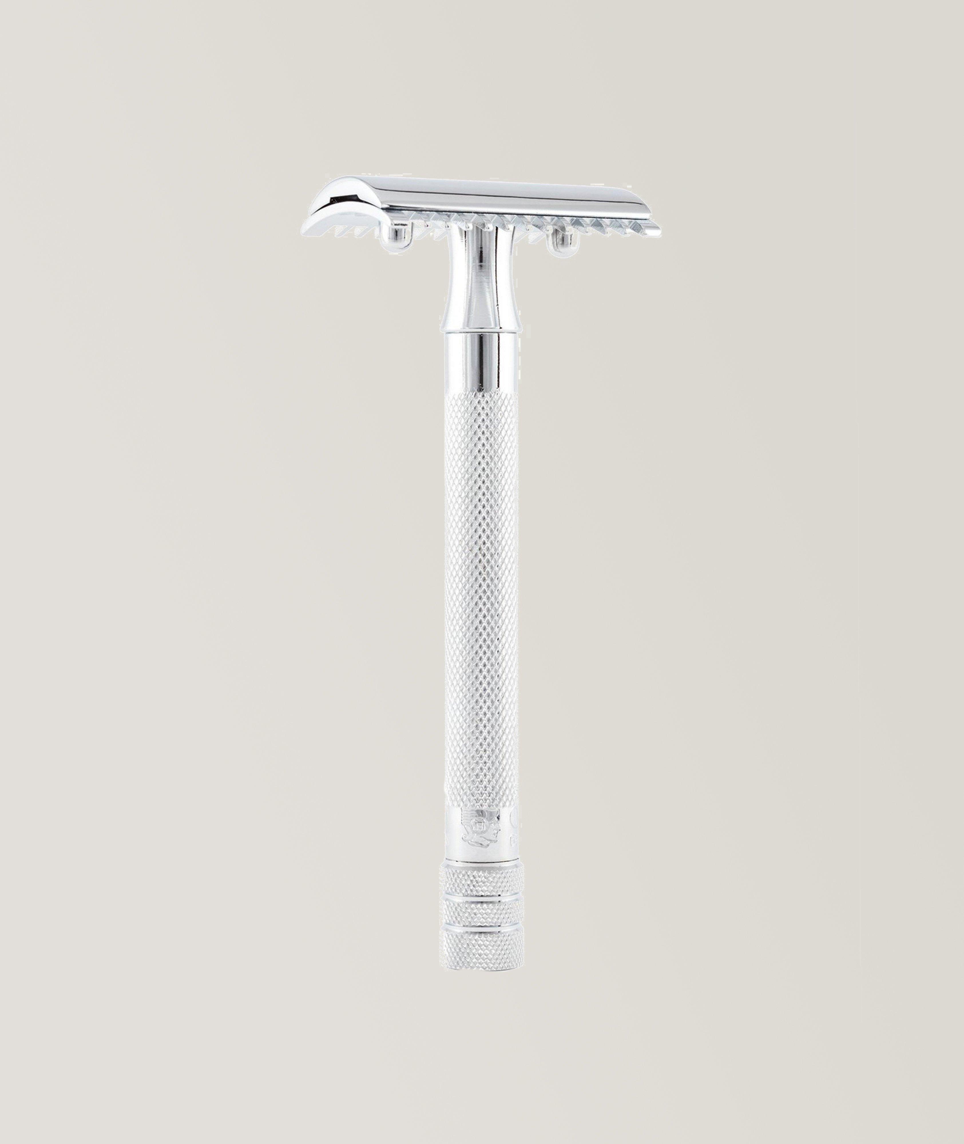  Double Edge Safety Razor, Open Tooth Comb, Extra Long Handle image 0