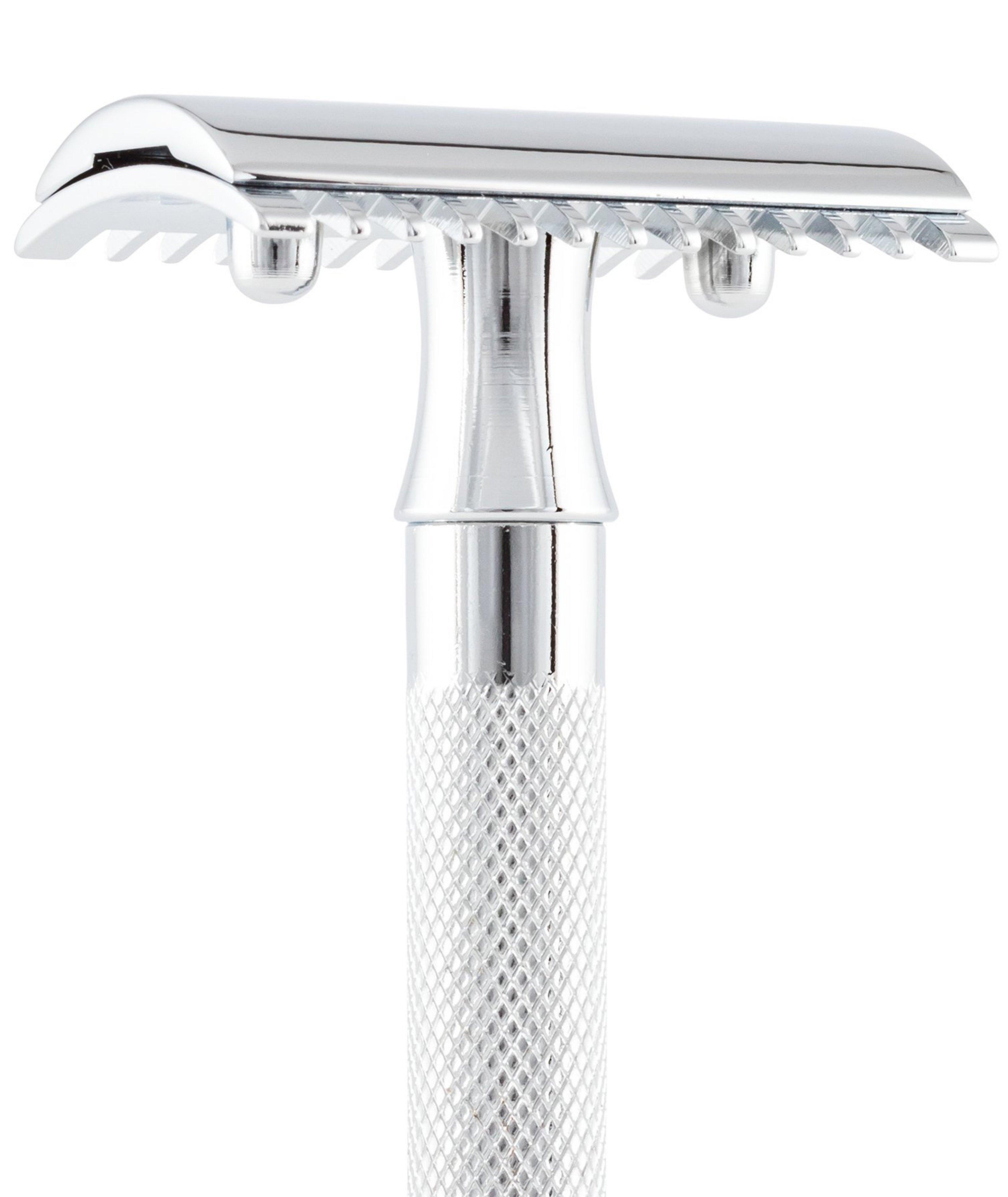  Double Edge Safety Razor, Open Tooth Comb, Extra Long Handle image 2