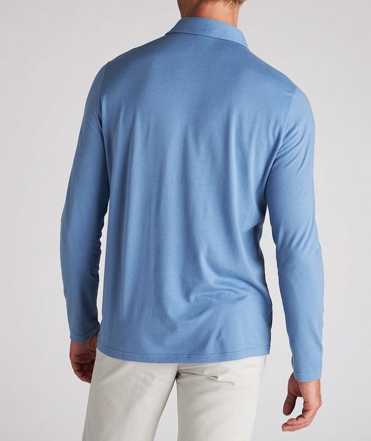 Long Sleeve Cotton-Cashmere Polo image 2