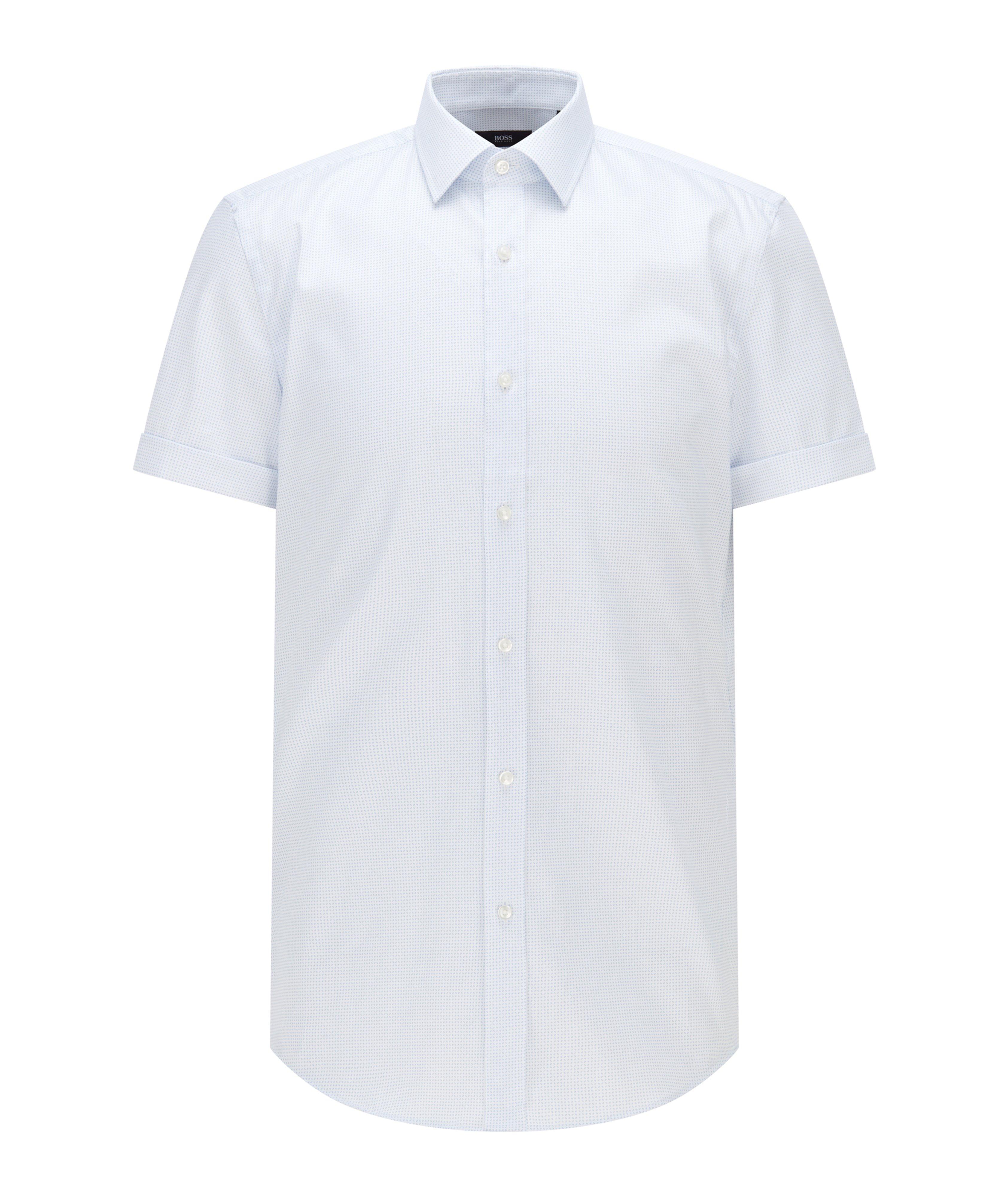 Short-Sleeve Printed Cotton Shirt image 0