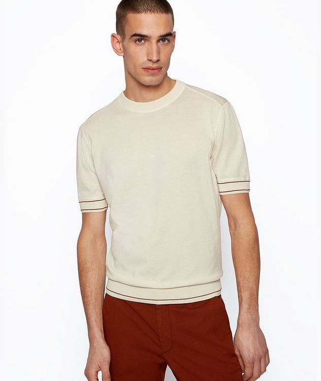 Horelli Knit Mercerized Cotton T-Shirt picture 2