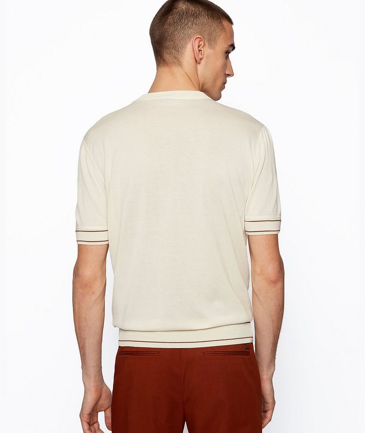 T-shirt Horelli en tricot de coton mercerisé image 2