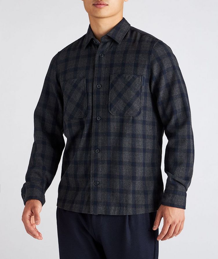 Harper Flannel Cotton-Blend Shirt image 1