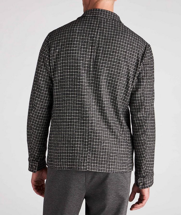 Checkered Wool-Blend Shirt Jacket image 2