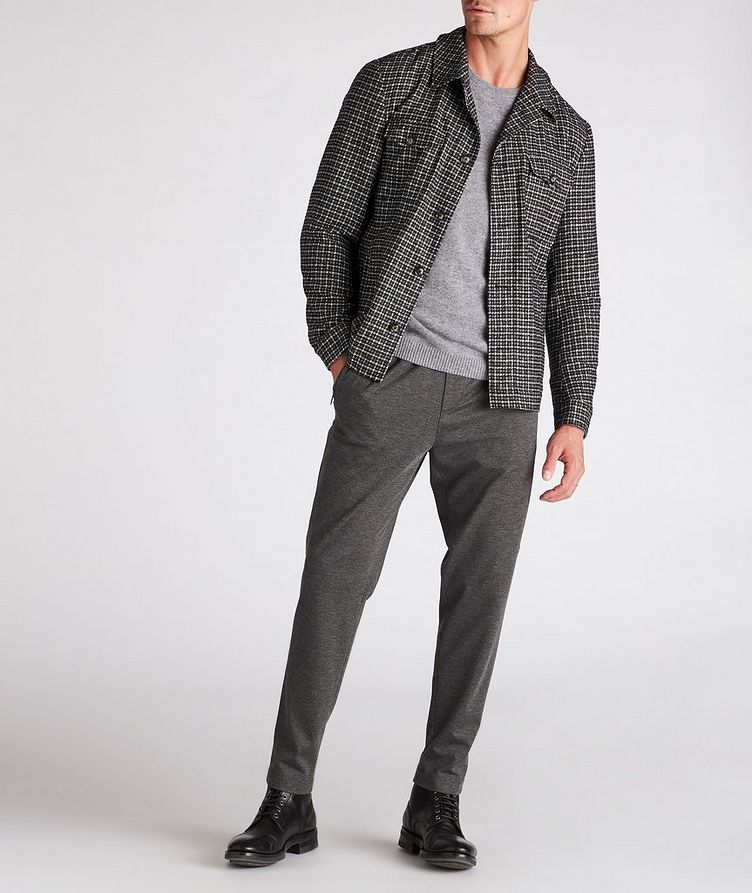 Checkered Wool-Blend Shirt Jacket image 5