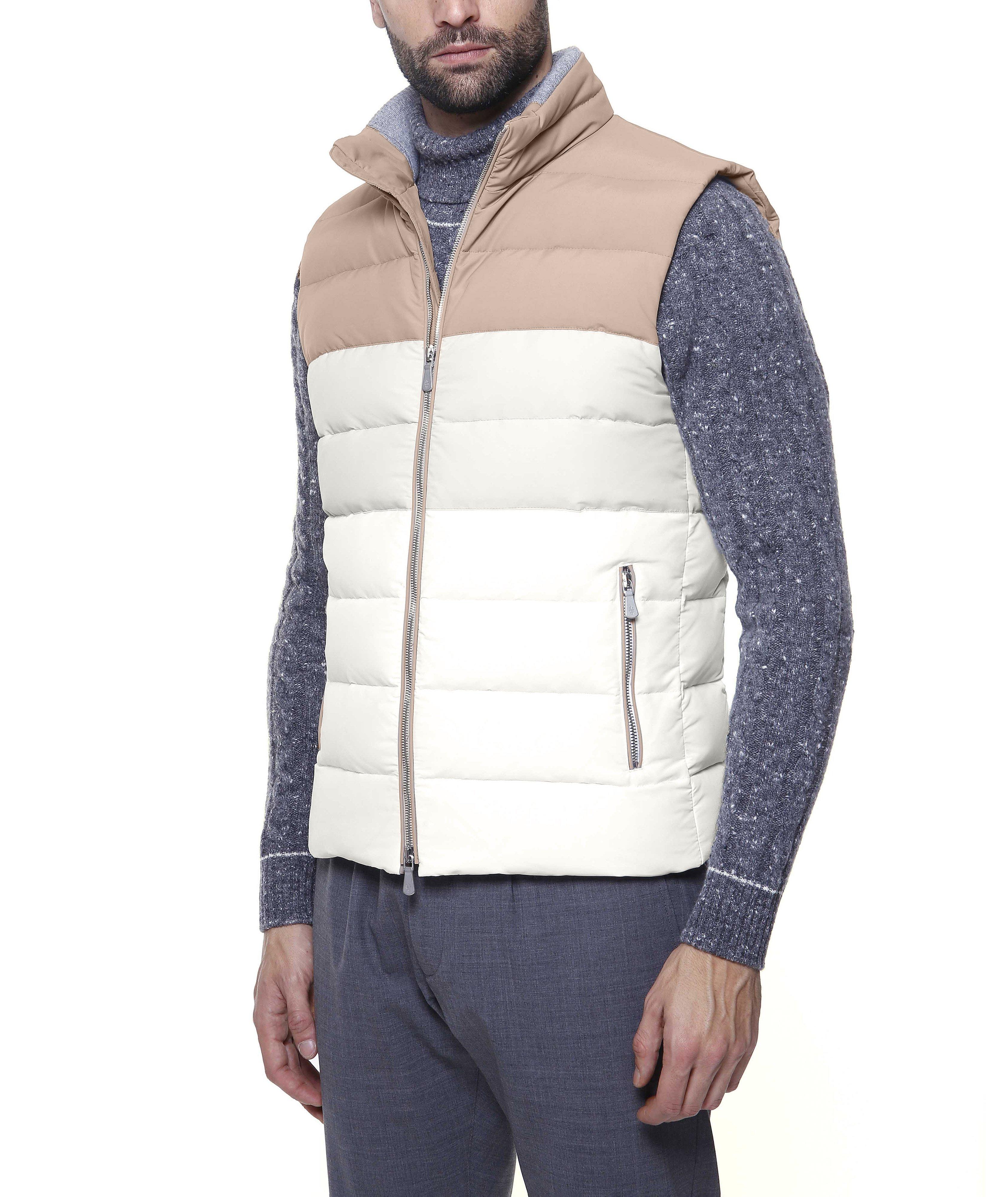 Two-Tone Quilted Down Vest image 3