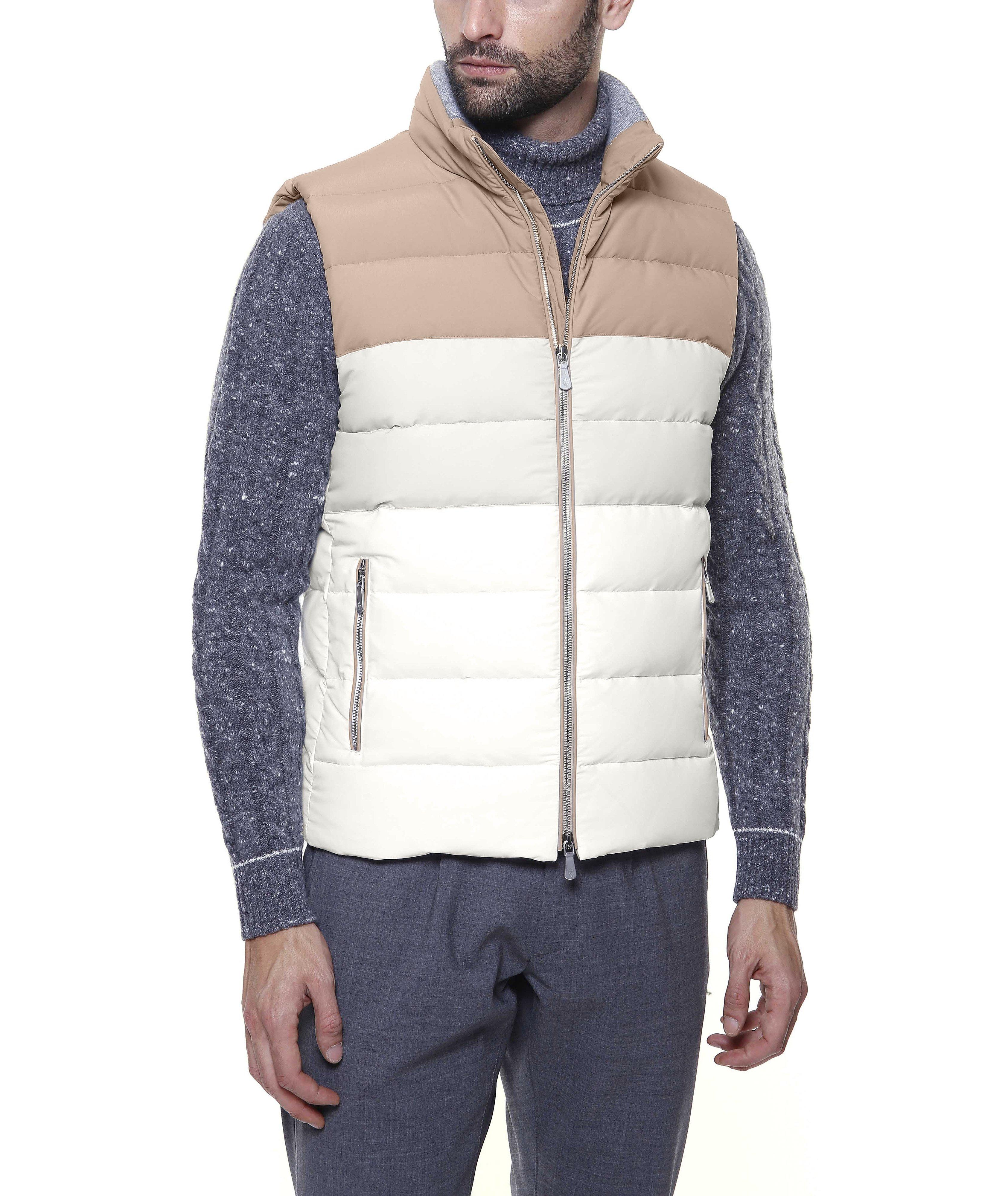 Two-Tone Quilted Down Vest image 4