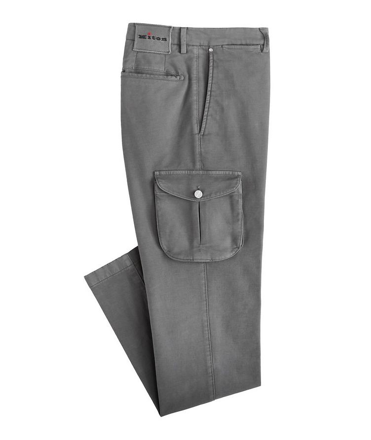 Slim Fit Stretch-Cotton Pants image 0