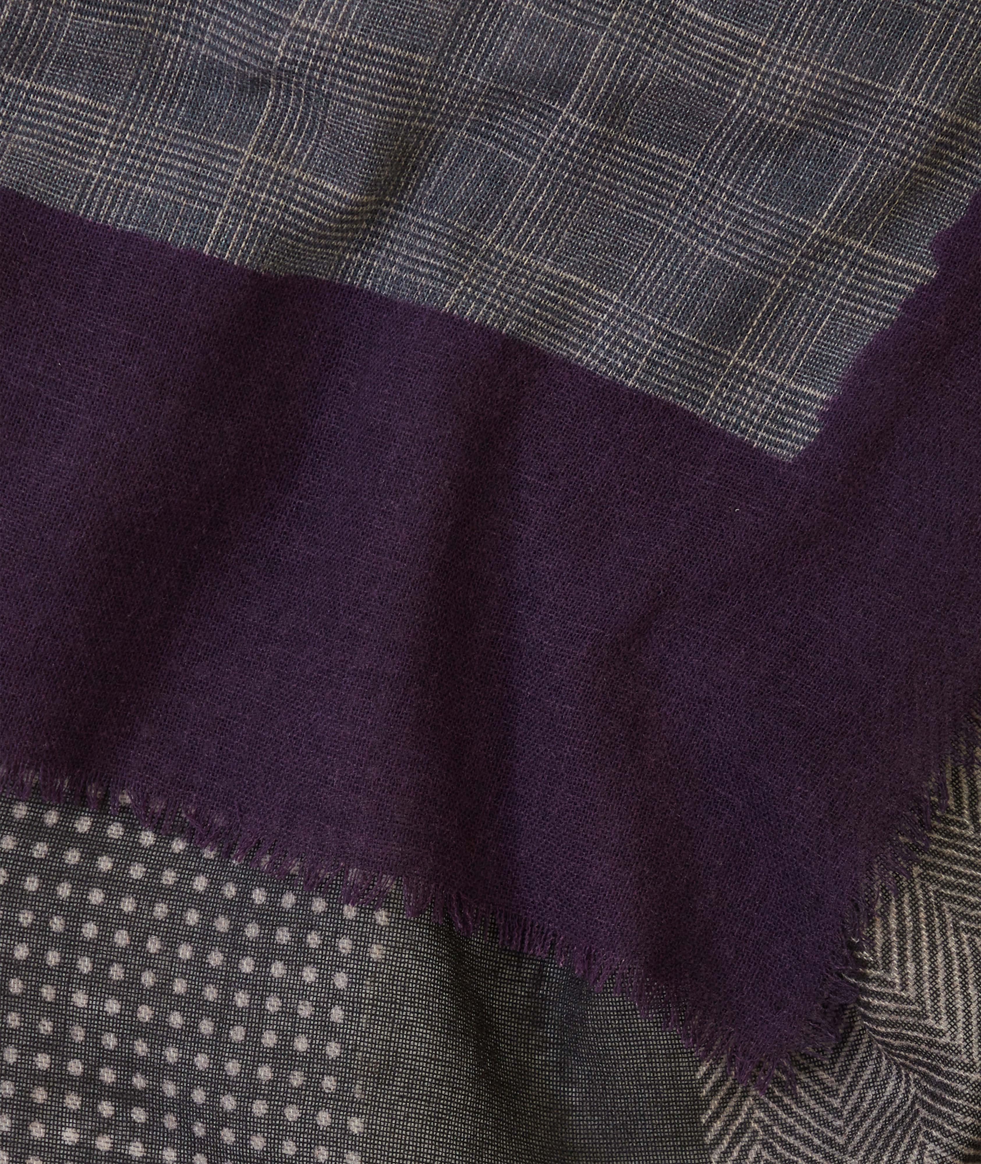 Multi-Patterned Wool Scarf image 1
