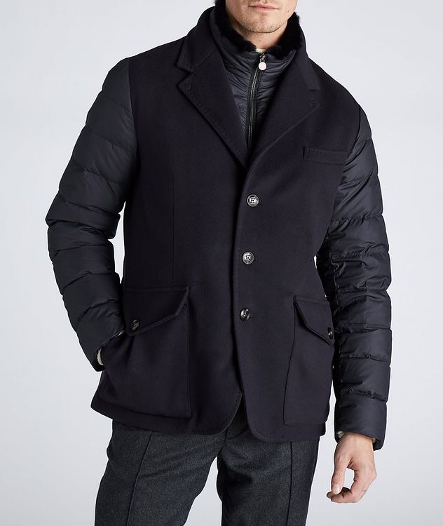 Quilted Fur-Trimmed Wool-Cashmere Coat picture 2