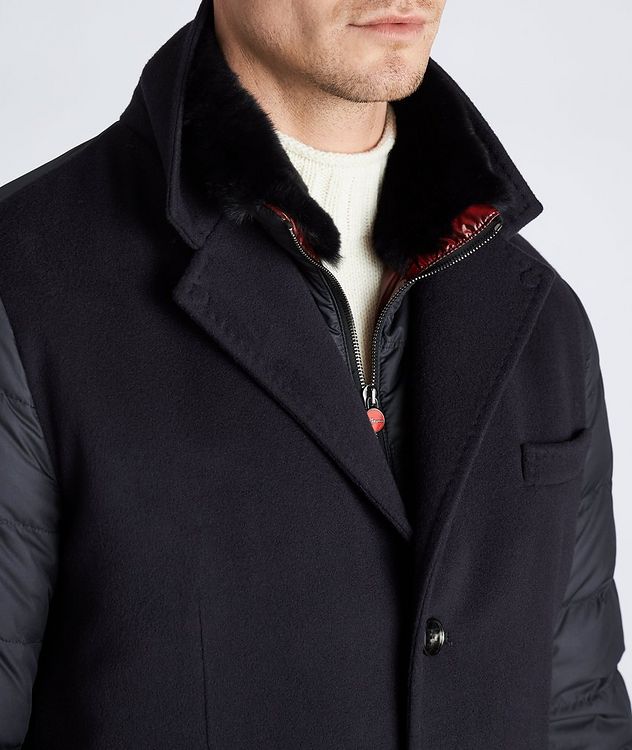 Quilted Fur-Trimmed Wool-Cashmere Coat picture 4