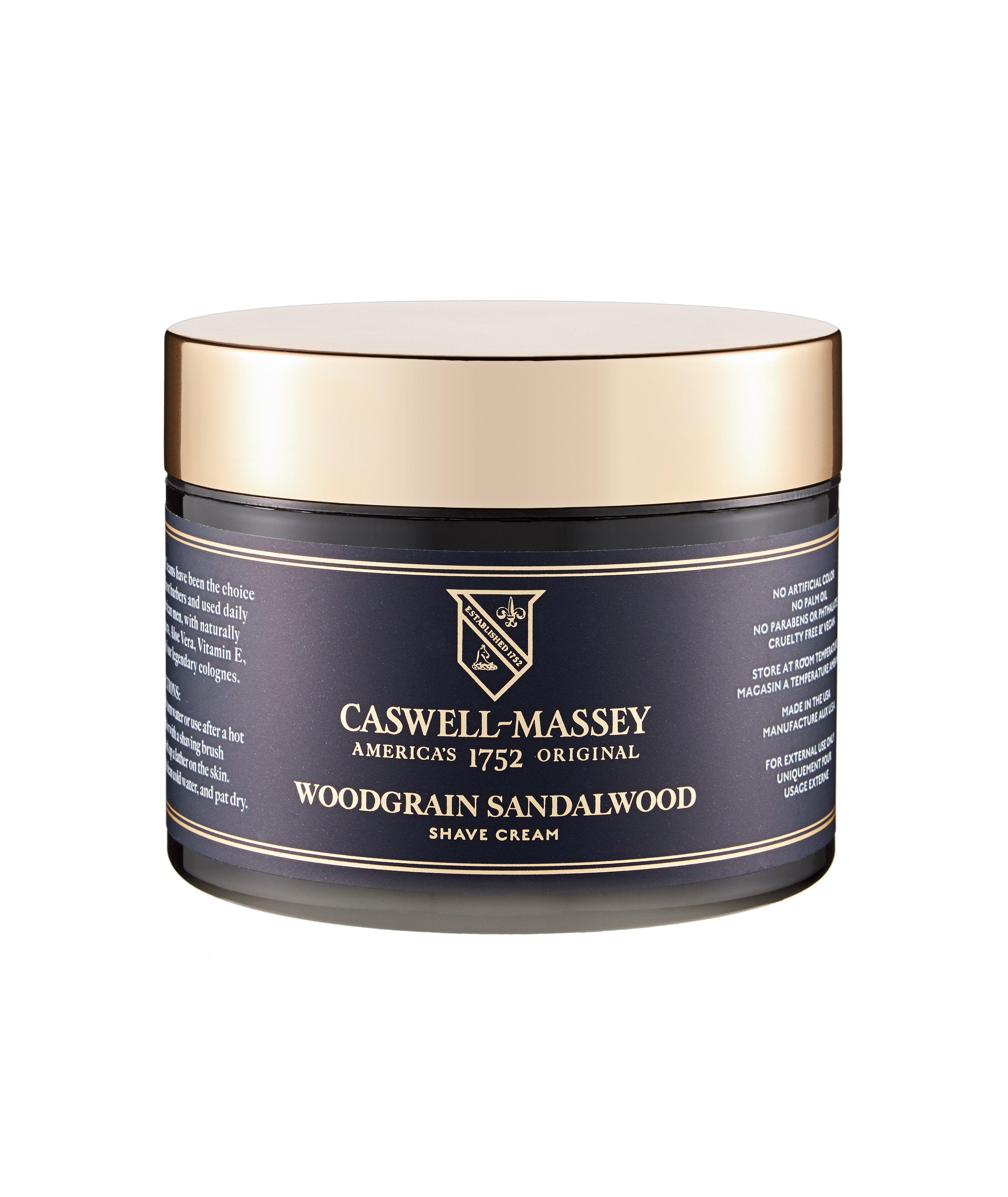 Caswell Massey Heritage Woodgrain Sandalwood Shave Cream in Jar image 0