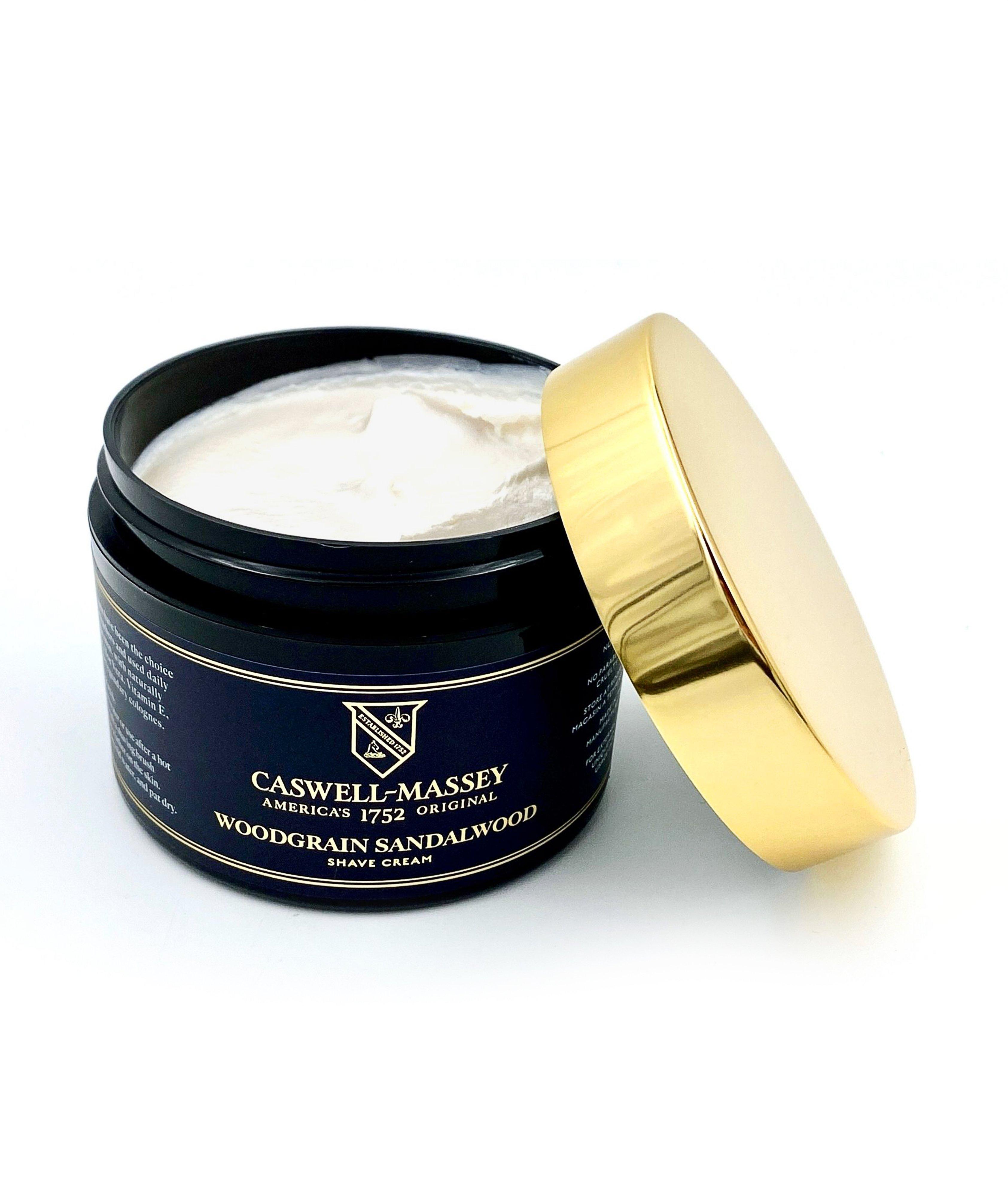 Caswell Massey Heritage Woodgrain Sandalwood Shave Cream in Jar image 1