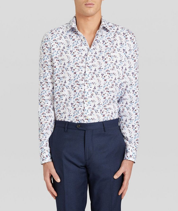 Contemporary Fit Floral Cotton-Blend Shirt image 3