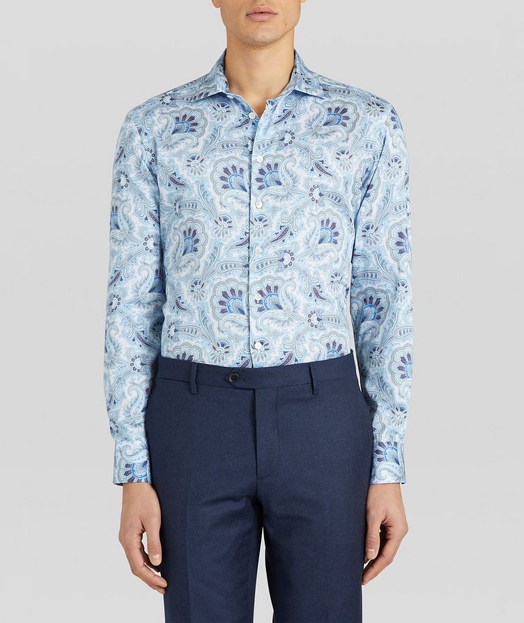 Contemporary-Fit Paisley Cotton Shirt image 1