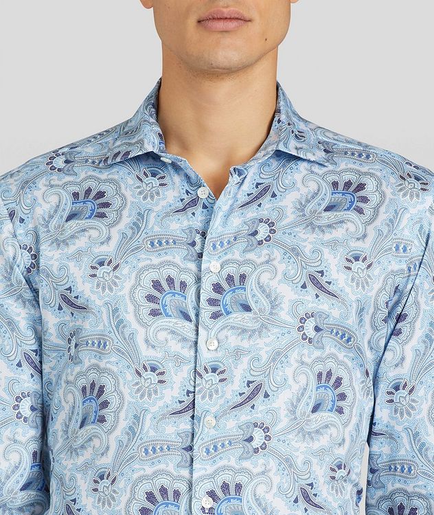 Contemporary-Fit Paisley Cotton Shirt picture 4