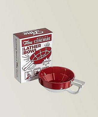 Fine Accoutrements Fine Accoutrements Lather Bowl - Red/White