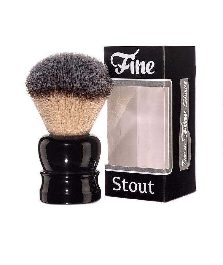 Fine Accoutrements Stout Shaving Brush - Black image 1