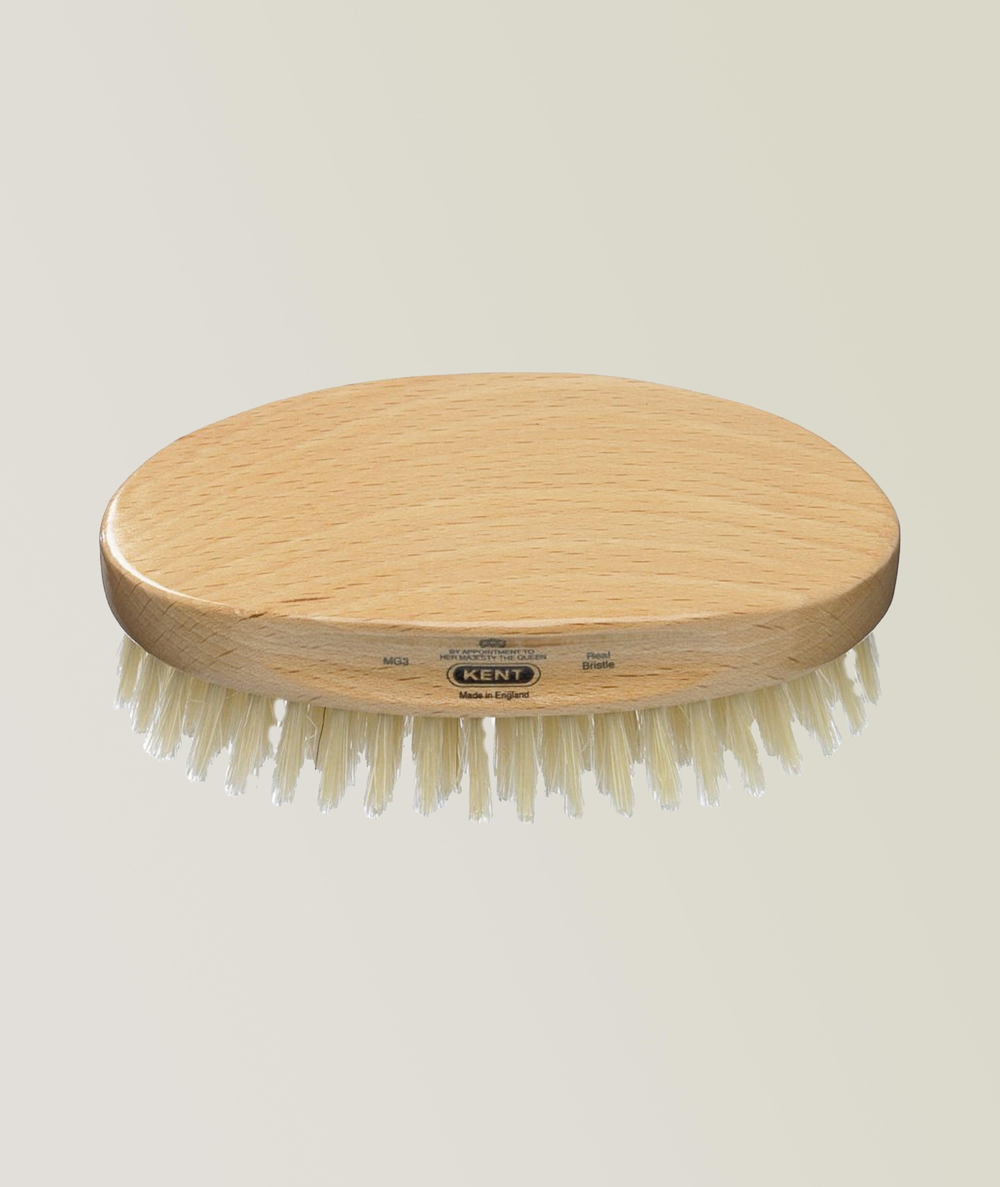 Hand-crafted Hairbrush Gift Set - Includes Beech Wood Club Hairbrush and  Pocket-size Hair & Beard Brush