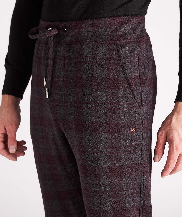 Pantalon sport en laine à motif quadrillé image 3