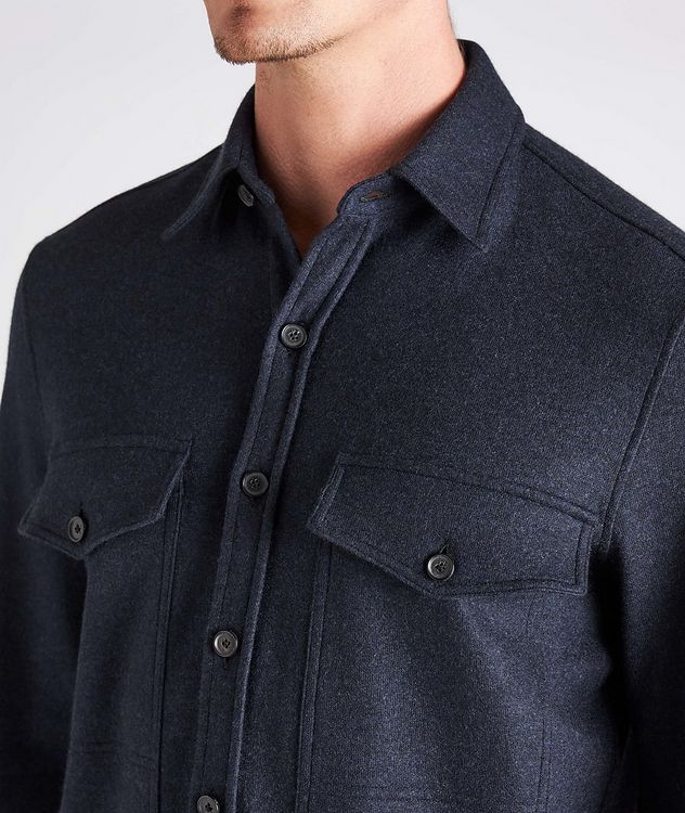 Double-Faced Cashmere Overshirt picture 4