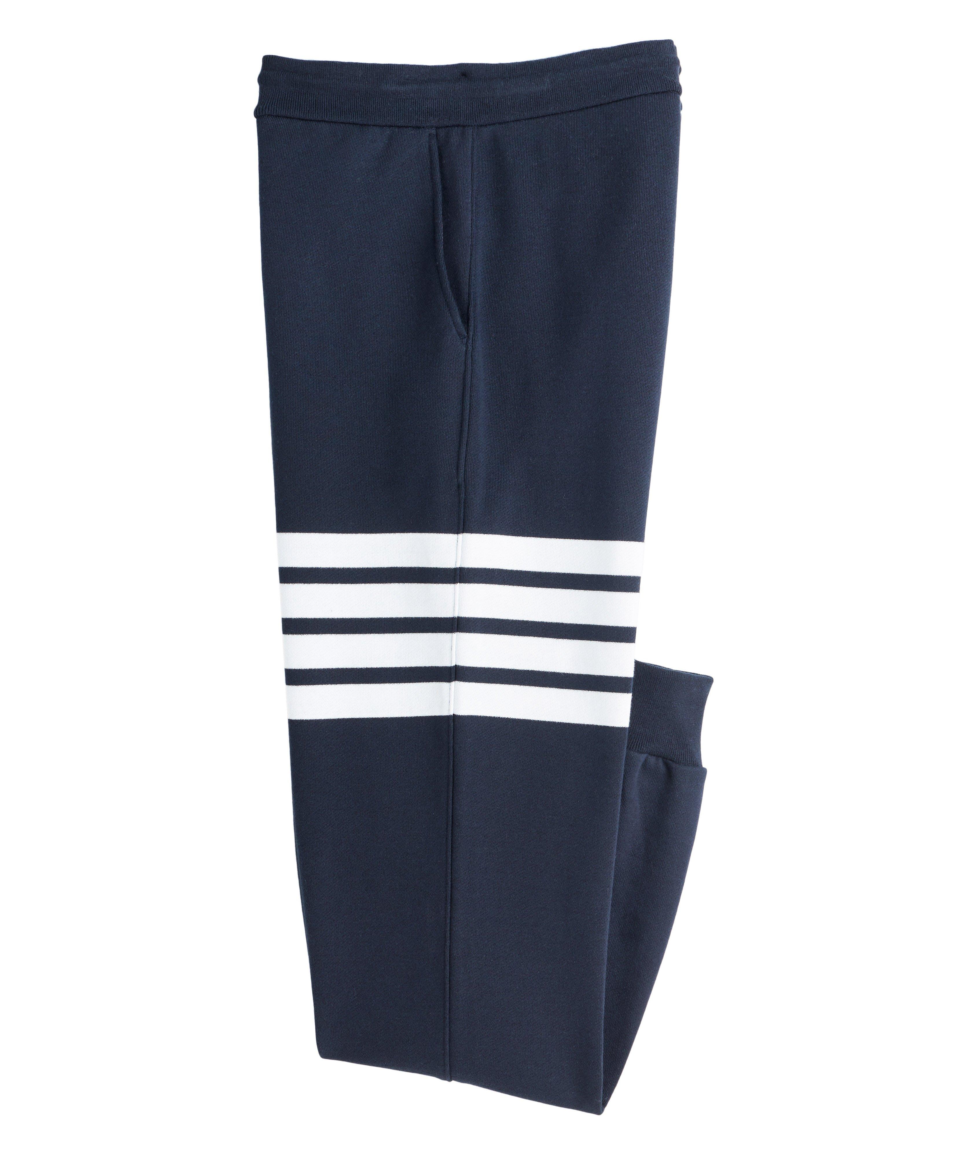 Harry Rosen Four-Bar Stripe Cotton Sweat Pants. 1