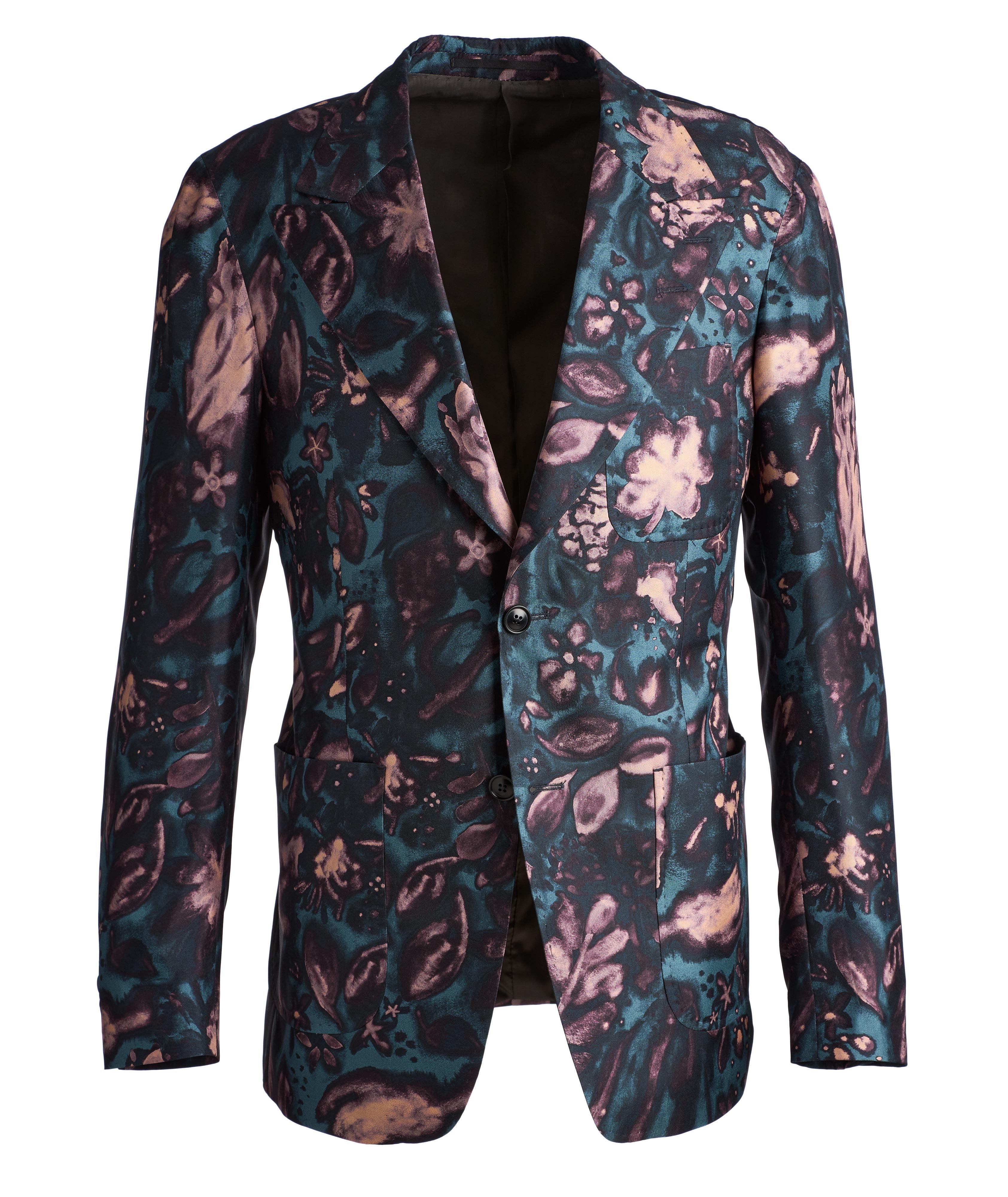 Giavio Floral Silk Sports Jacket image 0