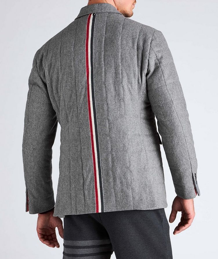 Back Stripe Down Wool-Cashmere Sports Jacket image 2