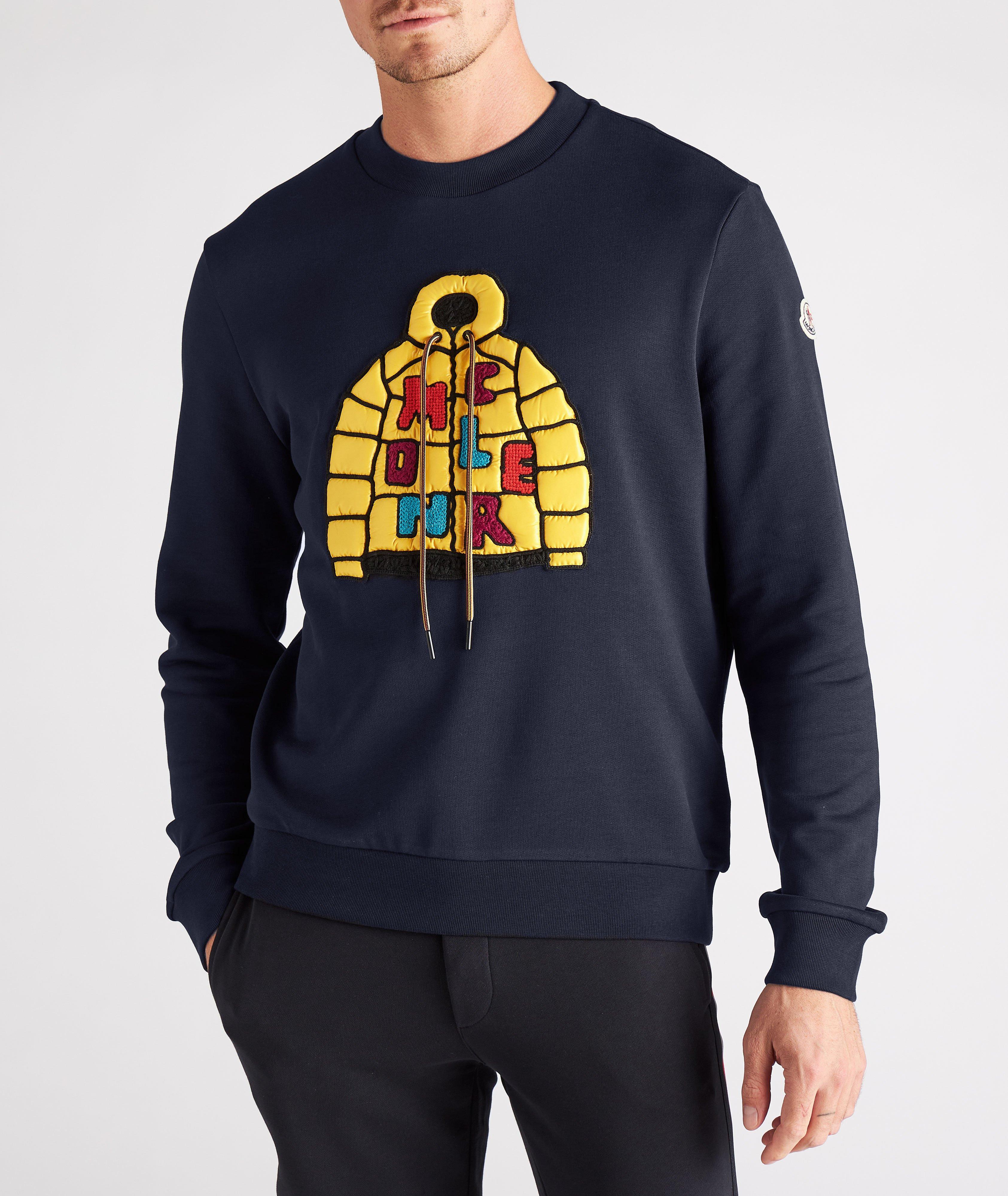 Logo Jacket Patch Cotton Sweatshirt image 1