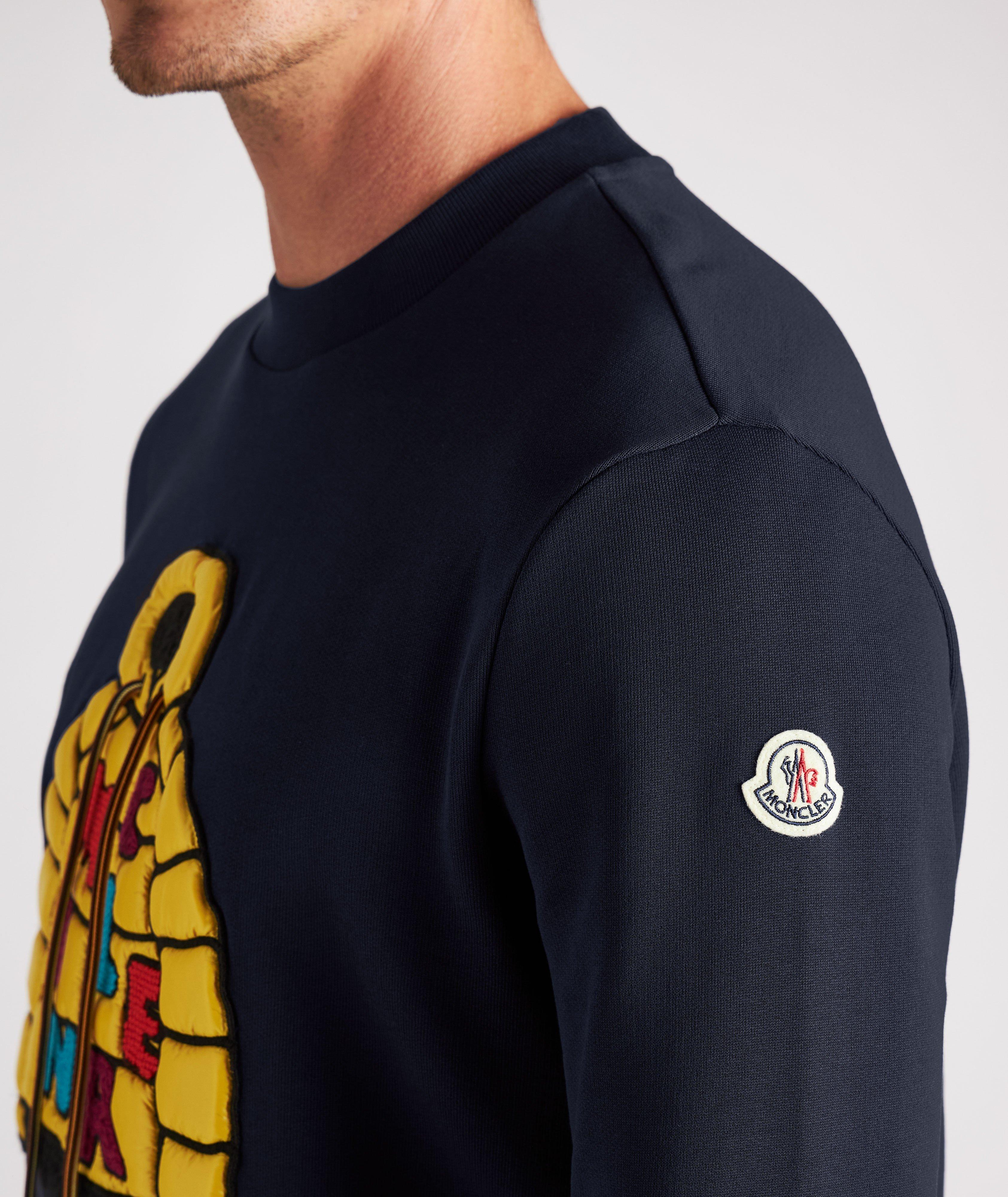 Logo Jacket Patch Cotton Sweatshirt image 4