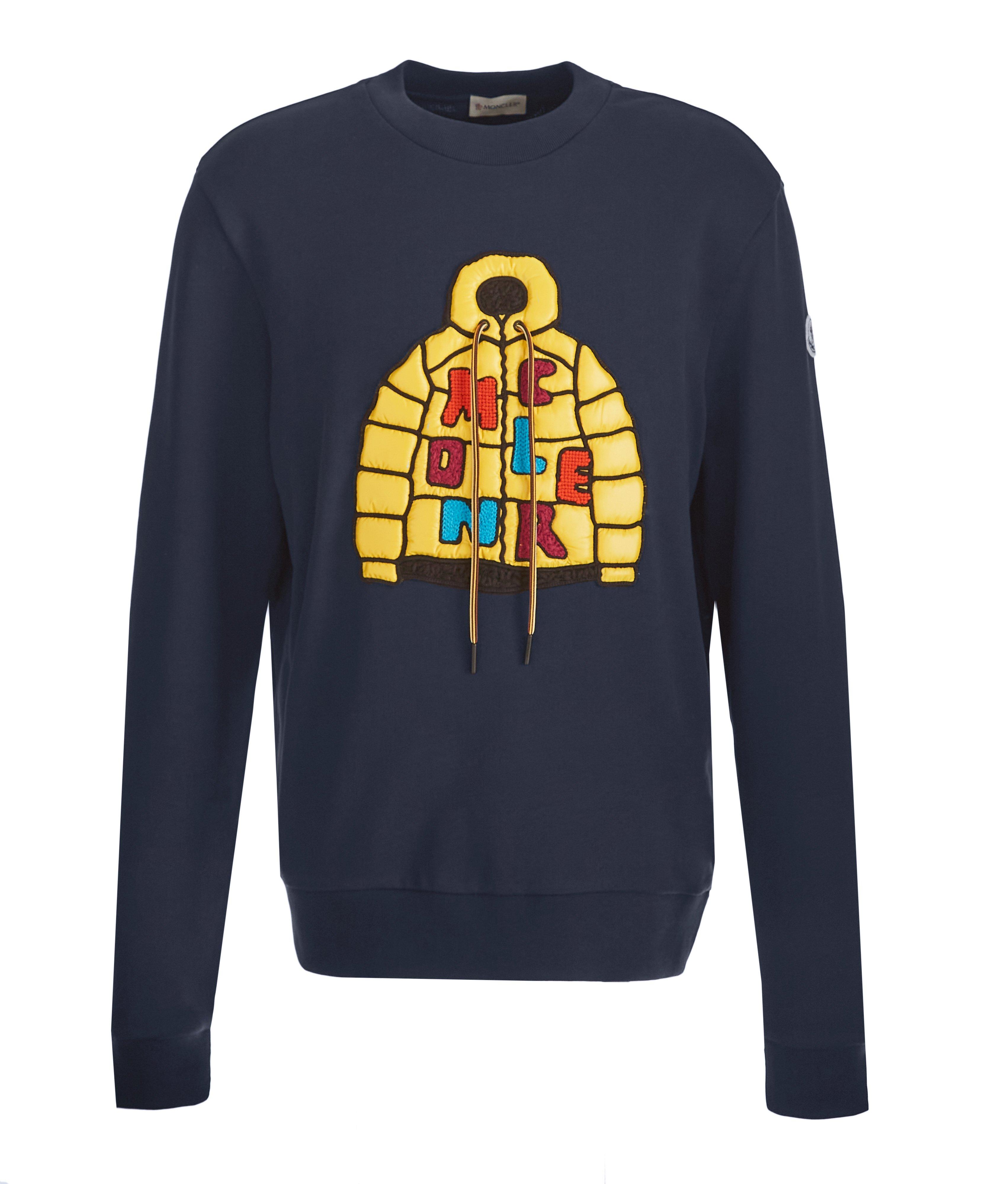 Logo Jacket Patch Cotton Sweatshirt image 0