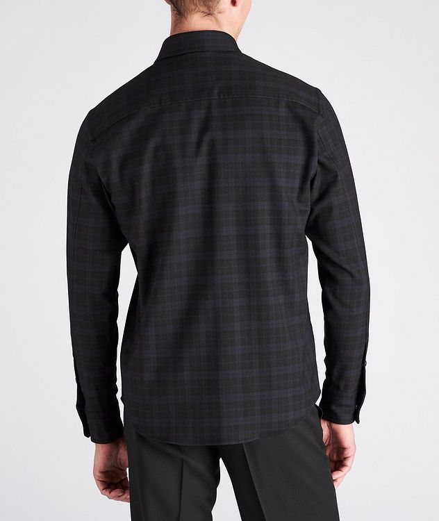 Checkered Wool-Cotton Overshirt picture 3