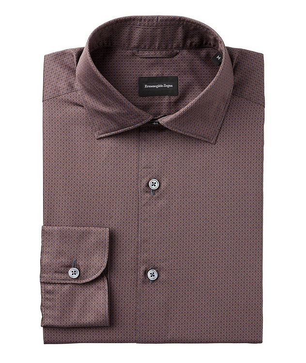Slim-Fit Printed Cotton Shirt picture 1