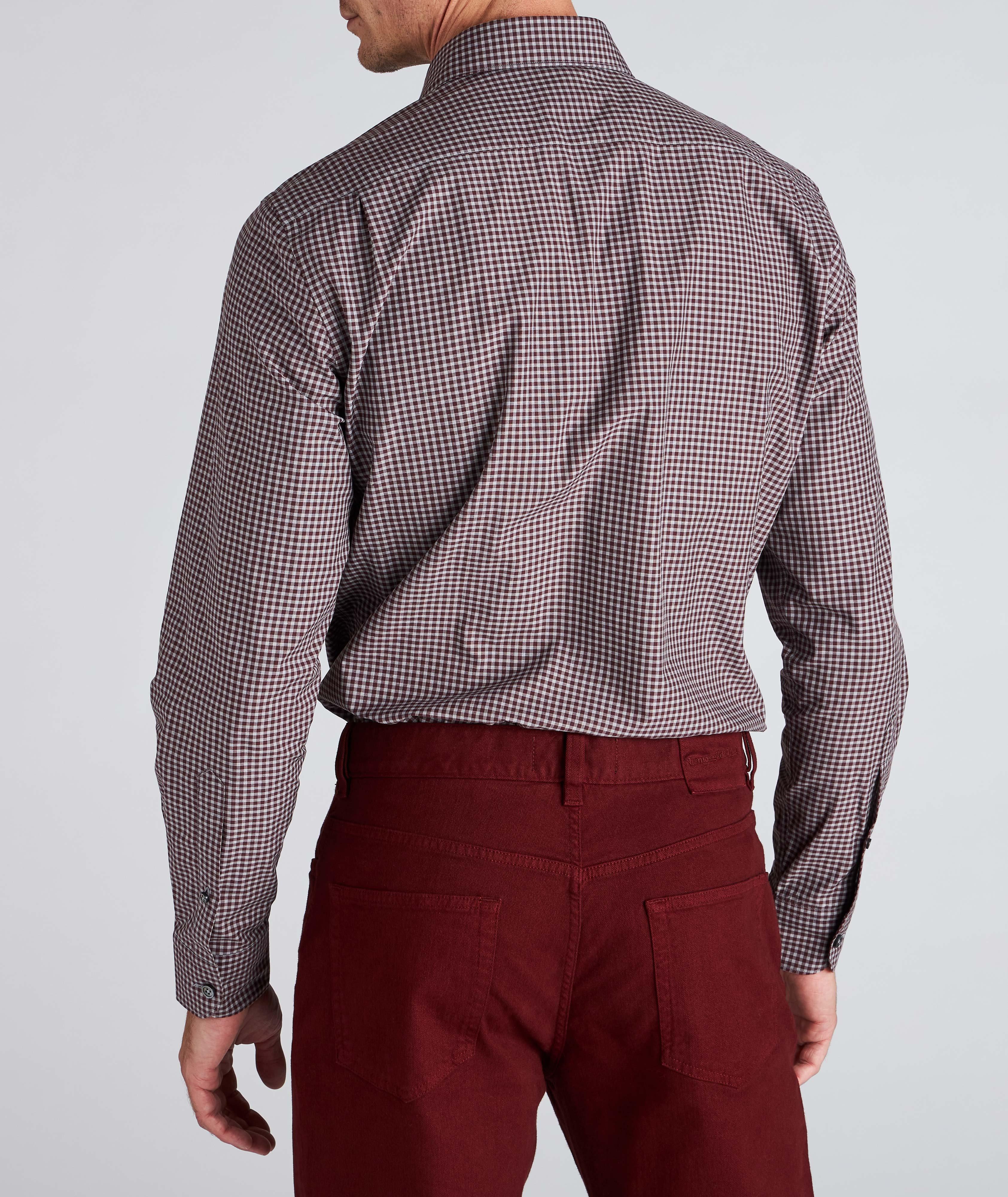 Contemporary-Fit Centoquaranta Twill Cotton Shirt image 2
